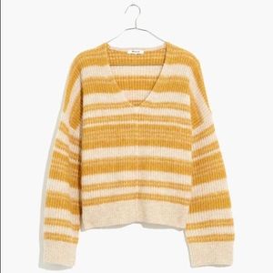 Madewell Space Dyed Staley V-Neck Pullover Sweater